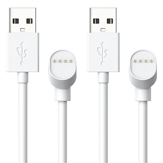 TUSITA Charger Compatible with Google Nest Cam 1M – Magnetic Charging Cable, 2-Piece - Image 1
