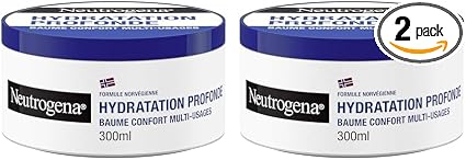 Neutrogena | Comfort Balm Multi-Use Deep Hydration (300ml jar) - Moisturizing Balm with Norwegian Formula - Face and Body Balm for Dry Skin (Pack of 2) - Image 1