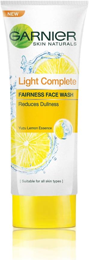 Garnier Skin Naturals Light Fairness Face Wash - Pure Lemon Essence - 50ml - Image 1