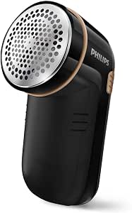 Philips Anti Pilling Razor - Quick Lint Removal, 8800 RPM, 3 Blades, for All Fabrics, Easy Clean Tray, 2 AA Batteries, Compact Design, Black (GC026/80) - Image 1