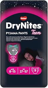 Huggies - Huggies Dry Nites 8-15 Years Girls Pyjamas - 9 Pieces - Image 1