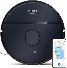 Philips Homerun 2000 Series : Robot aspirateur et serpillière 2-en-1 avec 2700 Pa d'aspiration & 130 Min d'autonomie, Navigation Laser, Carpet Boost, Contrôle par Application, Bleu Nuit (XU2000/10) - Image 1