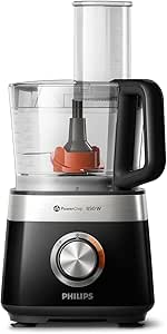 Philips Viva Collection Compact Multifunction Robot, 800W Motor, 29 Functions PowerChop, 2-in-1 Disc, Juicer, Easy Assembly, 1.5L Bowl (HR7510/10) - Image 1