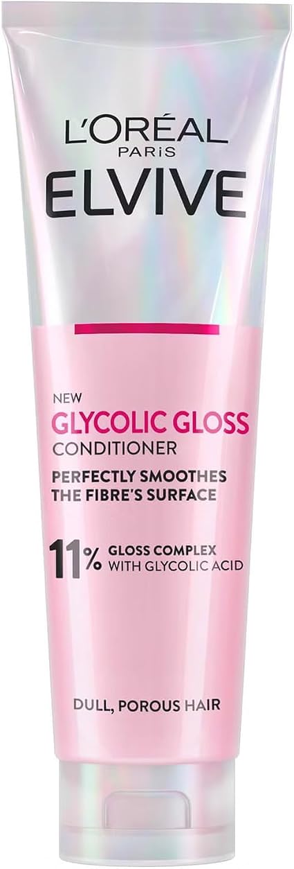 L'Oréal Paris Elvital Glycolic Gloss Glycolic Acid Conditioner for Dull and Dull Hair, 150ml - Image 1