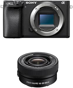 Sony Alpha 6400 | APS-C Hybrid Digital Camera with 16-50mm Lens (24.2 MP, AF in 0.02s, Eye Tracking, 4K HLG, Selfie Vlogging Screen) - Image 1