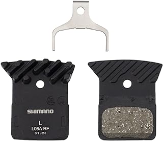 SHIMANO L05A-RF Disc Brake Pad and Spring - Resin Compound, Finned Alloy Backplate - Image 1
