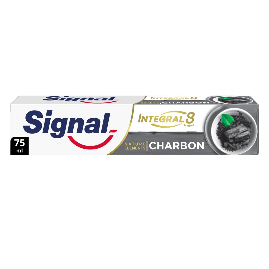 Signal Integral 8 Toothpaste Nature Elements Charcoal 75 ml - Image 1