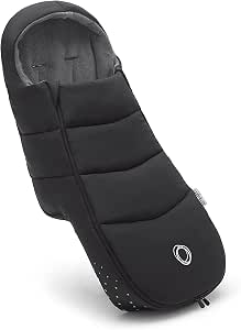 Bugaboo Footmuff, Essential Accessory for Pushchairs, Water and Weather Resistant, Comfortable for Toes, Warm and Breathable, Black Night - Image 1