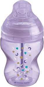 Tommee Tippee Advanced Anti-Colic Bottle, 260 ml, Pippo the Panda Purple - Image 1