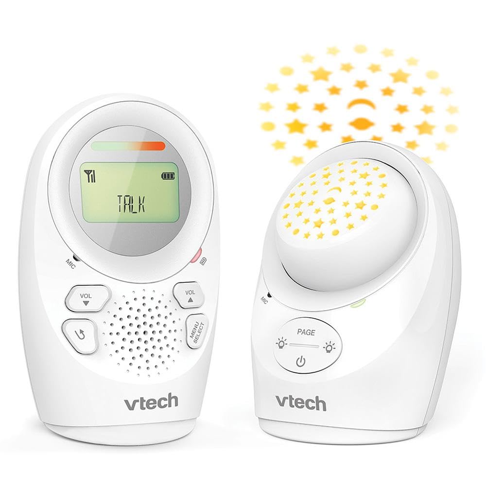 Vtech Baby Monitor Digital Baby Video Monitor with Glow on Ceiling Projection & Room Temp - Image 1