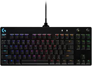 Logitech G Pro TKL Mechanical Gaming Keyboard, No Numeric Keypad, Blue GX-Clicky Keys, RGB LIGHTSYNC, Portable Design for Sports, Removable Micro USB Cable, Spanish QWERTY Black - Image 1