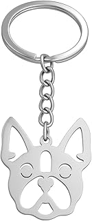 Bulldog Keyring - Dog Keychain and Bag Charm for Women, Cute Openwork Keychain Gifts for Dog Owners - Image 1