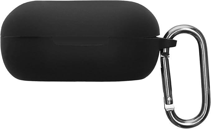 kwmobile Earphone Case Compatible with SteelSeries Arctis Gamebuds - Protective Silicone Case - Black - Image 1