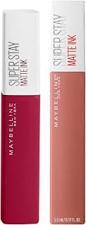 Maybelline New York SuperStay Matte Ink Lip Tint Opaque Effect Intense Color Long Lasting with Precision Applicator Makeup Kit of 2 Lipsticks with 115 Founder and 65 Seductress - Image 1