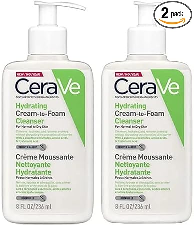 CeraVe Double Moisturizing Cream/Foam Cleanser 236ml - Image 1