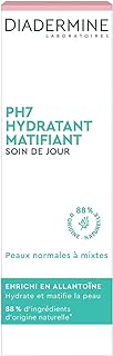 PH7 Face Day Cream - Mattifying Hydrating Day Care - Normal to combination skin - 88% natural ingredients - 50 ml container - Image 1