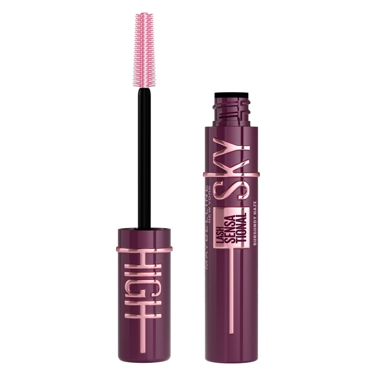 Maybelline New York - Mascara Volume & Longueur - Sky High - Teinte : Burgundy Haze - 7,2 ml - Image 1