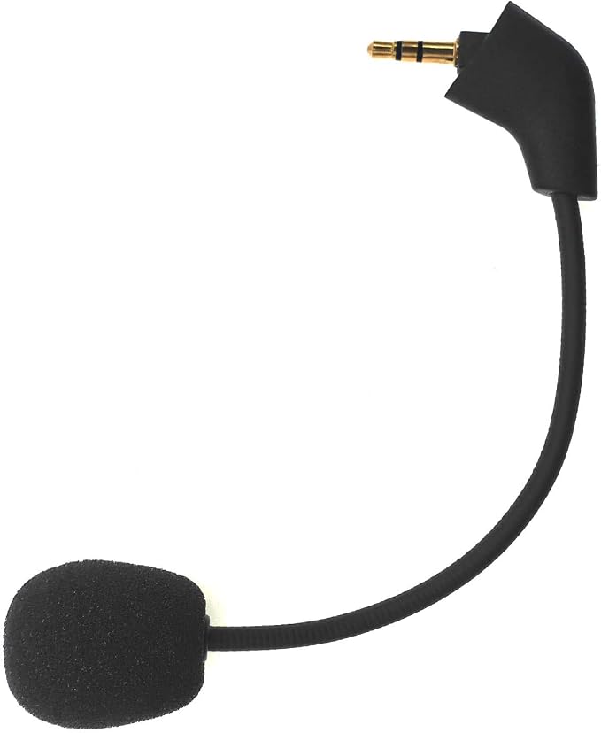 sciuU Microphone Boom Microphone Compatible with Kingston HyperX Cloud, Cloud X, Cloud II Gaming Headset, for PS4 Xbox Nintendo Switch Computer PC, Noise Reduction, 3.5mm Jack - Image 1