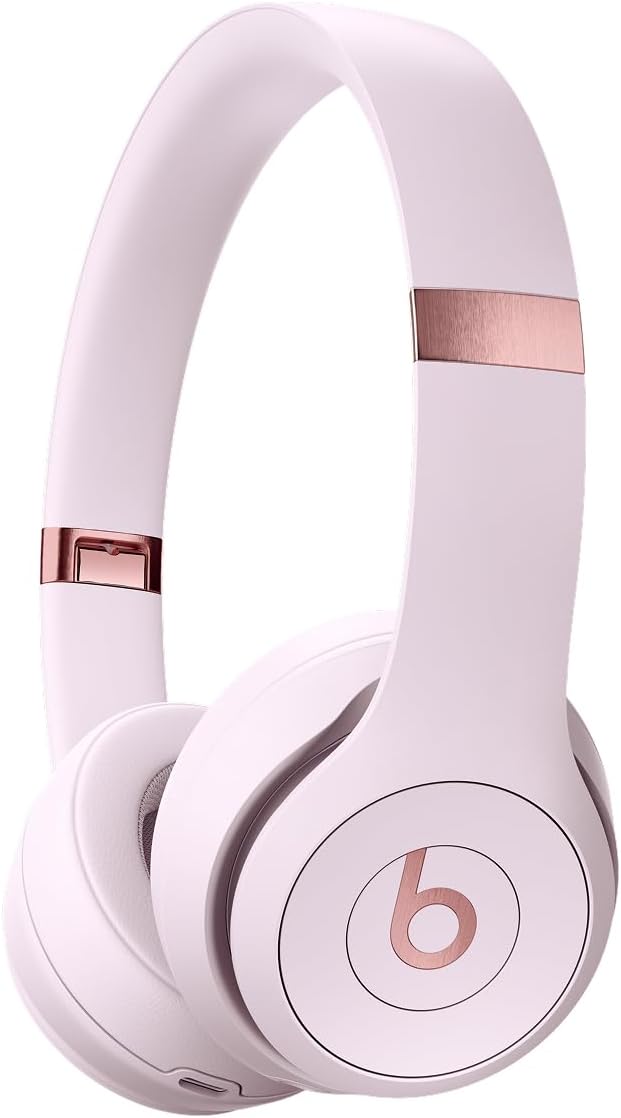 Beats Solo 4 – Casque Supra-auriculaire sans Fil Bluetooth, Apple et Android Compatible, 50 Heures d’autonomie - Rose pâle - Image 1