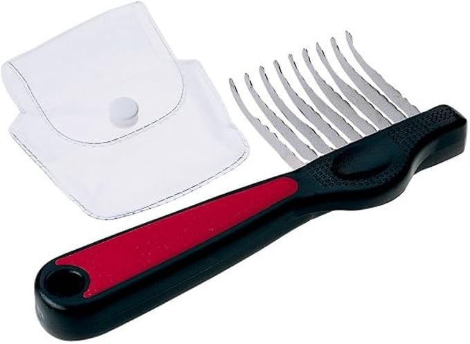 Ferplast Dog Tangle Trimmer Comb - Removes Tangles and Tangles - Ideal for Medium Hair - Steel Blades with Case - Image 1