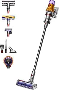 Dyson (Yellow & Nickel DysonV12, V12 Detect Slim Absolute Vacuum, 0.35 L) - Image 1