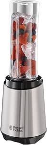 Russell Hobbs Blender Smoothie [Portable, Compact, Lightweight] Blender (Powerful, 1 x 600 ml Portable Bottle + Lid Included BPA Free, Smoothie, Protein Shaker, Stainless Steel Blades, Dishwasher - Image 1