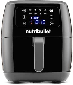 nutribullet 7L Hot Air Fryer, Oil Free Fryer 1800W, Hot Air Fryer with 8 Cooking Modes, and Also Bake, Frying, Grilling All Your Food, Black, NBA071B - Image 1