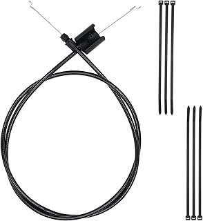 Câble de Commande d'accélérateur Universel 135 cm/53 Pouces courbure en Z à l'extrémité Câble de Commande de Zone Moteur de Remplacement pour Craftsman pour Husqvarna tondeuses à Gazon - Image 1