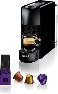 Nespresso KRUPS Essenza Mini Black Coffee Machine Capsule Coffee Maker XN110810          [Energy Class A+] - Image 1