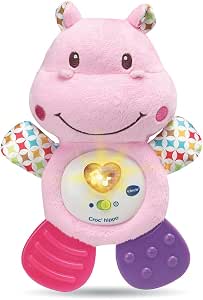 VTech - Croc' Hippo Rose, Interactive and Soothing Baby Soft Toy, Musical Awakening Toy, Teething Toy, Newborn Gift - Image 1