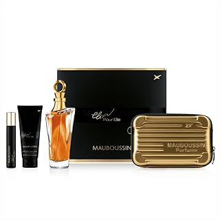 Mauboussin - Coffret Prestige Elixir Pour Elle : Eau de Parfum 100ml, Lait Corps 75ml, Travel Spray 20ml & Sac Bandoulière - Image 1