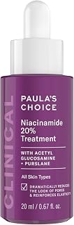 CLINICAL 20% Niacinamide Treatment - Face Serum Reduces Enlarged Pores & Reduces Dark Spots - with Vitamin C & Vitamin B3 - All Skin Types - 20 ml - Image 1