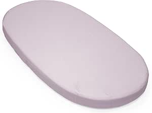 Stokke Sleepi V3 Fitted Sheet, Lavender – Soft Bed Sheet for Beautiful Dreams – Designed for Stokke Sleepi Bed – 100% Fine Cotton Percale – Washable - Image 1