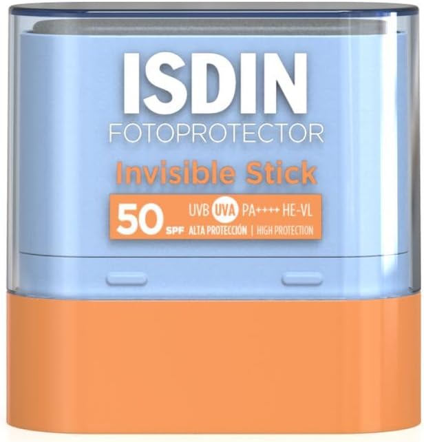 ISDIN Invisible Stick SPF 50 (10g) | Sunscreen Stick to Facilitate Reapplication | Suitable for All Skin Types - Image 1