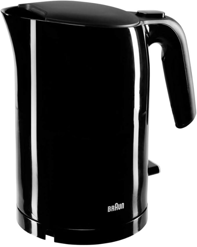 Braun WK 3110 BK Kettle | Capacity 1.7 Litres | 3000 W | Quick Cooking System | Removable Anti-Limescale Filter | Large Water Level Indicator | BPA Free | Black - Image 1