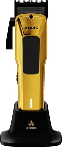 Andis 562118 Professional Wired/Cordless Hair Clipper, Adjustable Phaze Blade for Close Cutting, Gold - Image 1
