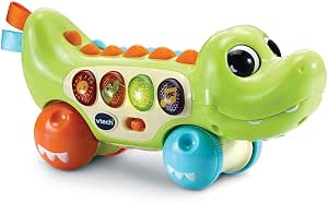 VTech - Funny Croco Rolling Crocodile, Musical and Sensory Learning Toy, Interactive Animal, Baby Gift from 6 Months - Image 1