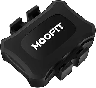 moofit CS9 Capteur de Cadence/Vitesse pour Le Cyclisme, Bluetooth/Ant+, capteur de Cadence ou de Vitesse sans Fil avec étanchéité IP67, Compatible avec Wahoo, Zwift, Strava, Openrider, Peloton, Noir - Image 1