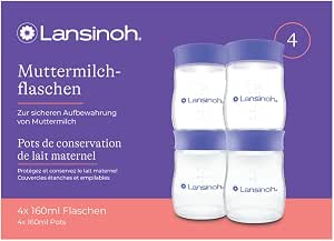Lansinoh I Breast Milk Storage Jars 4x160Ml - Image 1