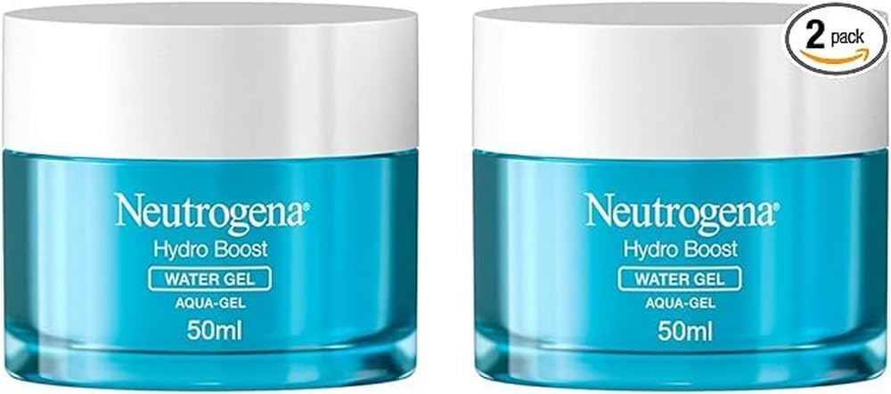 Neutrogena Hydro Boost Aqua-Gel Crème Hydratante Visage à l'Acide Hyaluronique, Soin Visage, 2 x 50 ml - Image 1