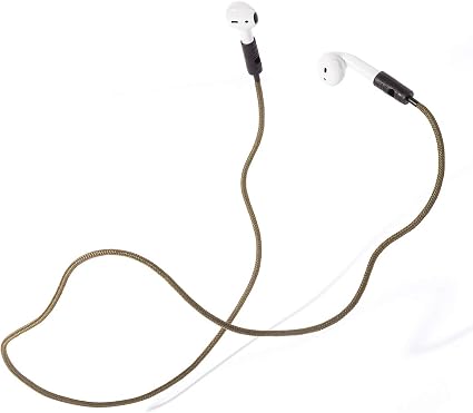 KNOK Airpods Holder Strap Compatible with Apple AirPods 1, AirPods 2, AirPods Pro, Magnetic Strip, Olive - Image 1
