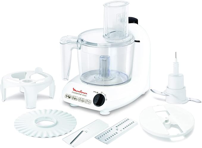 Moulinex Master Chef FP211110 Multifunctional Food Processor 500 W Power 2 Speeds + Pulse Function, Grating, Slicing, Chopping, Emulsifying, Mixing - Image 1