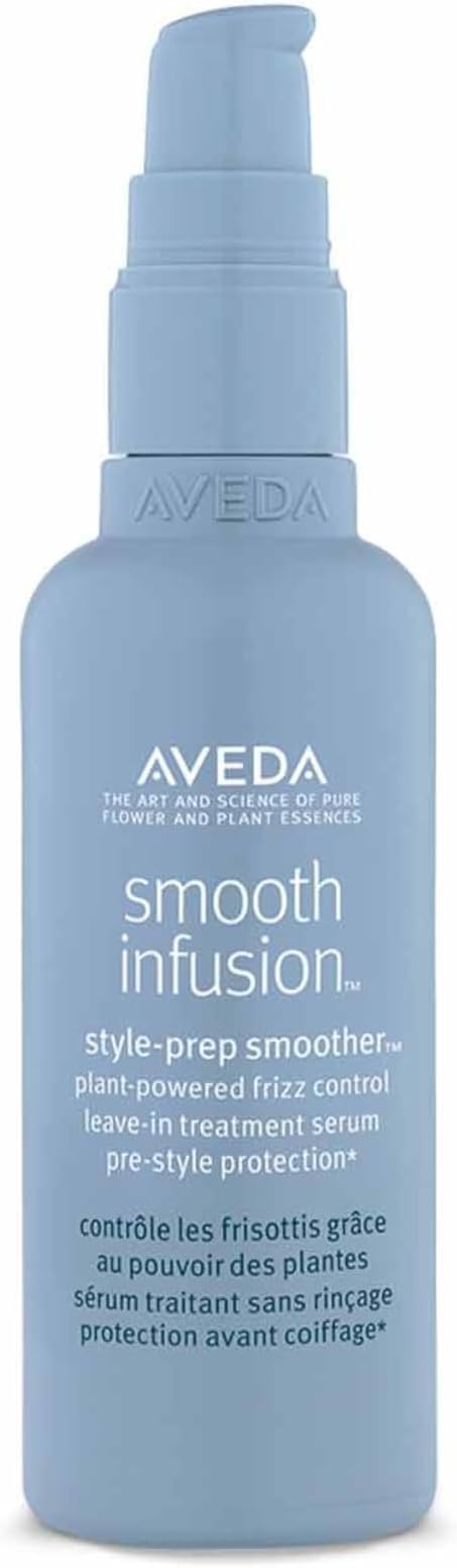 Aveda Smooth Infusion Style-Prep Smoother | Non-Greasy Anti-Frizz and Smoothing Serum for Hair | Thermal Protection | No Rinse & Silicone | 98% Natural Origin*, 100 ml - Image 1