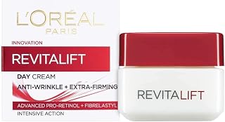 Crème de jour hydratante Revitalift L'Oréal Paris, réduit l'apparence des rides, raffermit, hydrate et hydrate la peau, pro-rétinol et élastipeptides, 50 ml (l'emballage peut varier) - Image 1