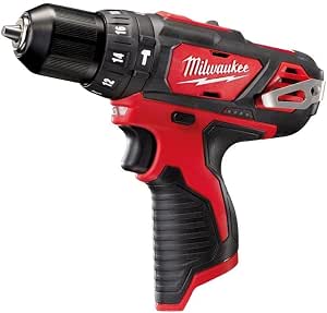 MILWAUKEE 12V 30-38NM M12 BPD-0 Impact Drill - Without Battery - 4933441950, Red/Black - Image 1