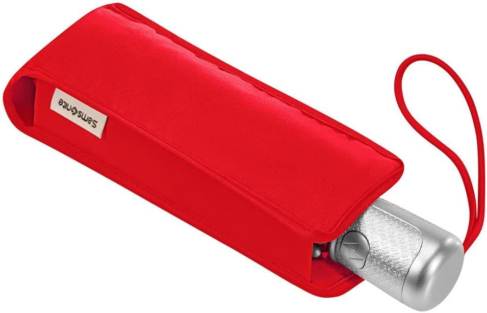 Samsonite Alu Drop S - SAFE 3 SECTION AUTO AUTO ouverte Close Umbrella, 28,5 cm, tomate - Image 1