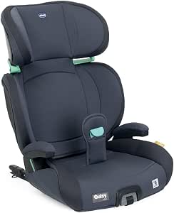 Chicco, Quizy i-Size Child Car Seat for 3-12 Years (100-150 cm), Easy to Install with Isofix System, Recliner, Height Adjustable, Padded Armrests and Comfortable Seat, Blue - Image 1