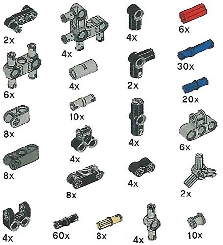 LEGO Technic Pegs, Seals, Peg-Gaskets Pack by LEGO - Image 1
