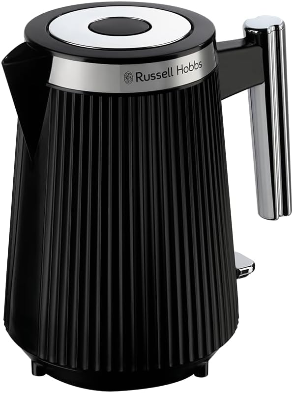Russell Hobbs Brontë Electric Kettle [1.7L, 2400W] (Matte Black Design, Pouring Spout, Water Level Indicator, Cable Reel, Lighting, Automatic Lid Opening, 360° Base) 26750-70 - Image 1