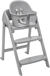 Chicco Crescendo Lite High Chair for Babies from 6 Months, Scalable up to 110 kg, 3 Configurations, Convertible to Child and Adult Chair, Adjustable Footrest, Compact Folding, Milan Mist - Image 1
